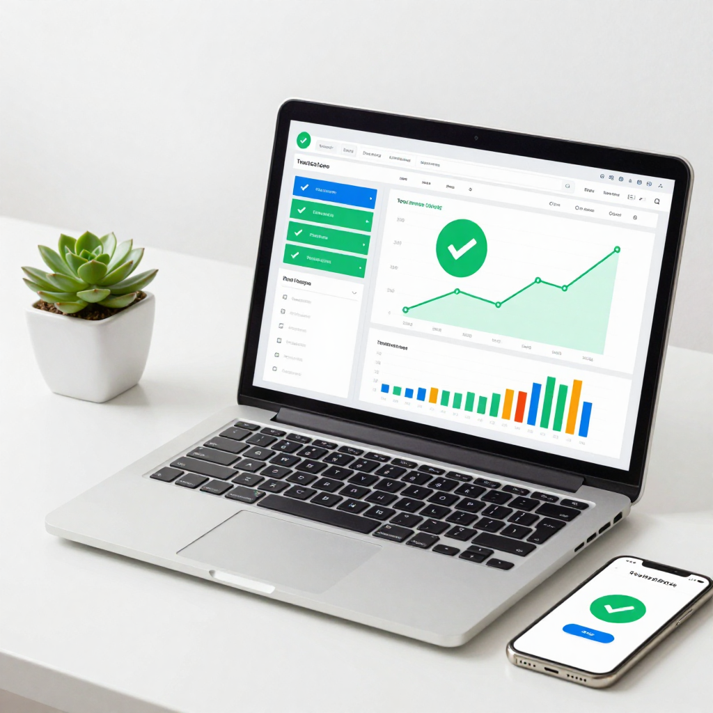 Freelancer pressing send on a polished PDF report